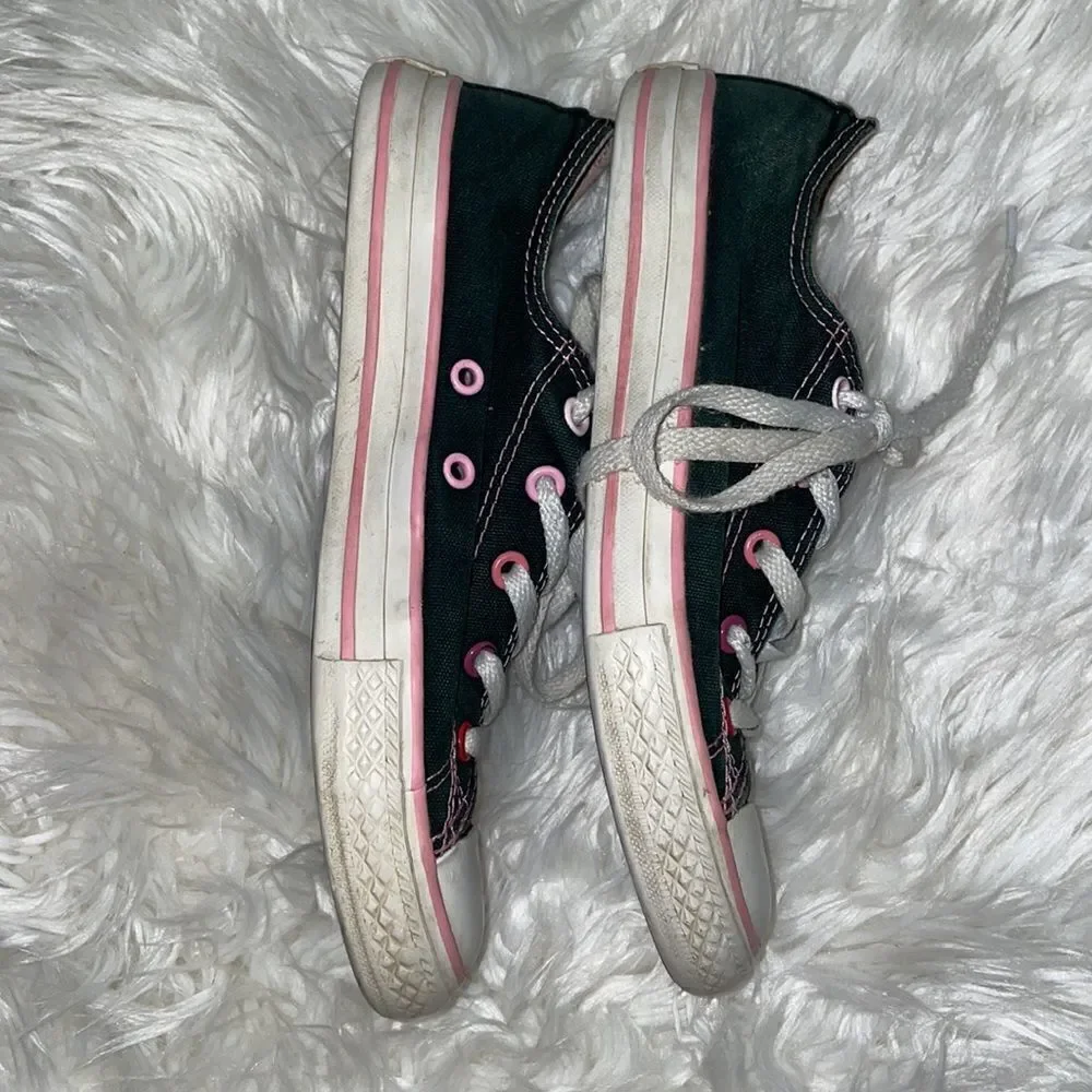 ✨Converse All Star Navy with Pink layered tongue sneakers